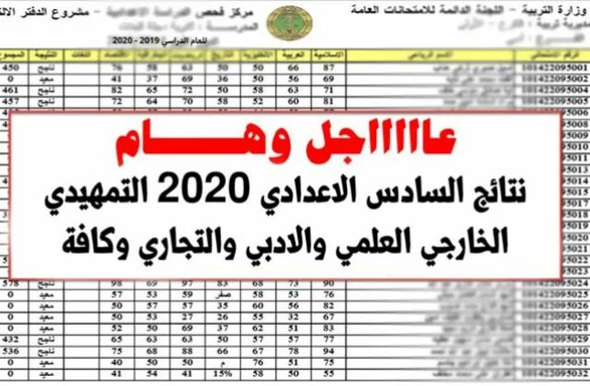 رسميا.. الان رابط استعلم عن نتائج السادس الابتدائي التمهيدي 2023 فى العراق “ظهرت” نتائجنا في جميع المحافظات