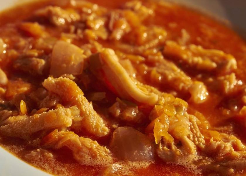 طريقة عمل الكرشة بالصلصة والحمص