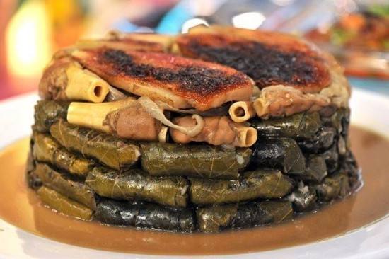 طريقة عمل طاجن ورق العنب