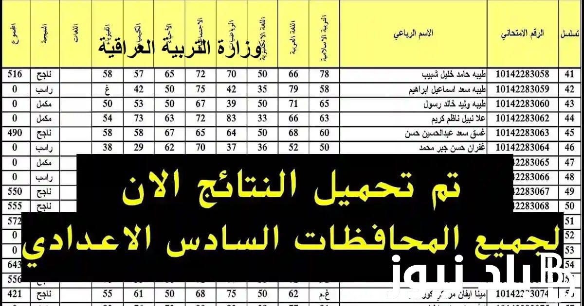 استخراج نتائج السادس الاعدادي 2023 الدور الثاني pdf موقع نتائجنا.. وموعد تقديم اعتراضات نتائج السادس الاعدادي وزارة التربية العراقية