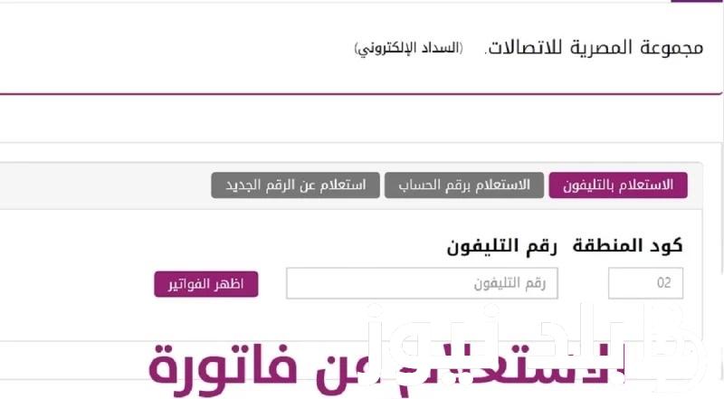 استعلام فاتورة التليفون الأرضي لشهر أكتوبر 2023 بالرقم من خلال تطبيق My WE و آخر موعد السداد أونلاين