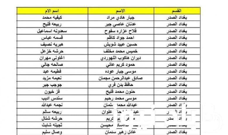 active رابط جميع كشوفات اسماء المشمولين بالرعاية الاجتماعية بالعراق 2023 من موقع وزارة العمل molsa.gov.iq