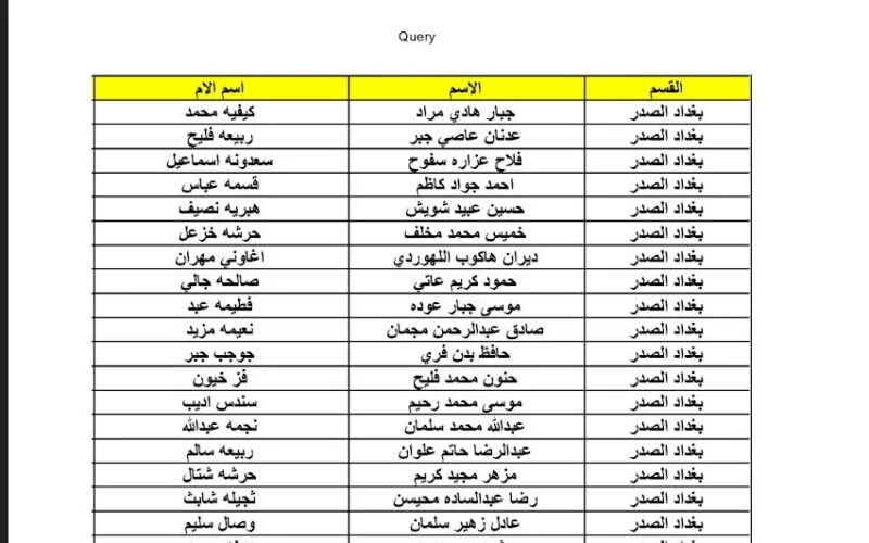 PDF اسماء المشمولين في الرعاية الاجتماعية العراق 2023 عبر موقع وزارة العمل والشؤون الاجتماعية
