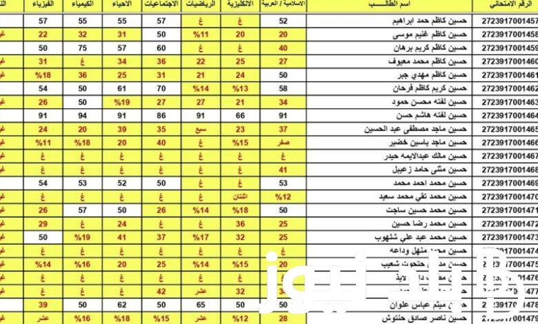 كشوف pdf .. رابط نتائج السادس الابتدائي الدور الثالث 2023 عبر موقع نتائجنا “epedu.gov.iq” وزارة التربية العراقية بالاسم والرقم الامتحاني