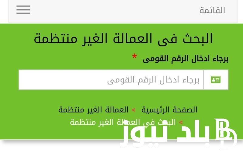 رابط تسجيل منحة العمالة الغير منتظمة 1000 جنيه 2023 وشروط الحصول عليها