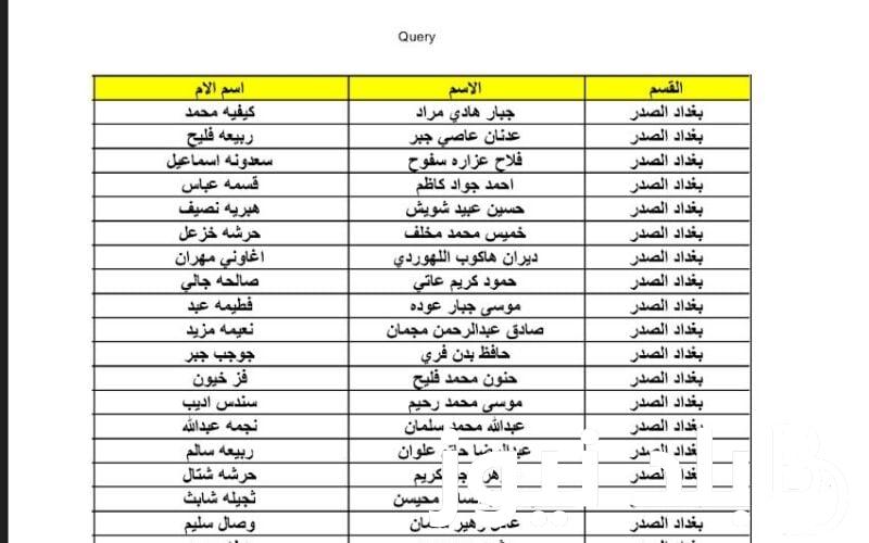 تعرف علي أسماء المشمولين بالرعاية الاجتماعية الوجبة الأخيرة بالعراق عبر موقع مظلتي