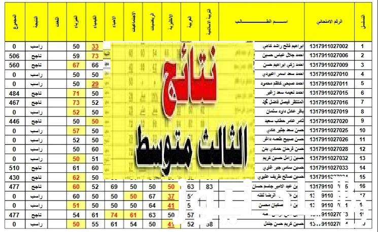 رابط epedu.gov.iq الاستعلام عن نتائج الثالث المتوسط 2024 الدور الأول في مختلف المحافظات العراقية pdf نتائجنا موقع وزارة التربية العراقية