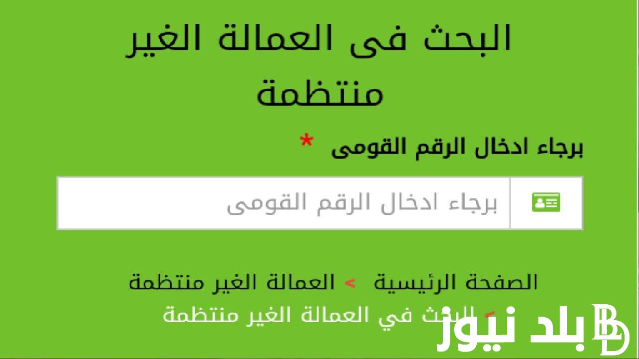 “قدم الآن” منحة العمالة الغير منتظمة 1000 جنيه لشهر يناير 2024 وخطوات التسجيل عبر الرابط mom.manpower.gov.eg