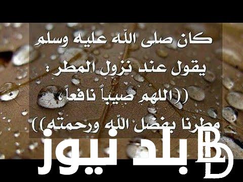 تعرف على دعاء المطر مستجاب..اللّهُمّ اسْقنا غيْثًا مُغيثًا مريئًا نافعًا غيْر ضارٍّ عاجلًا غيْر آجلٍ.