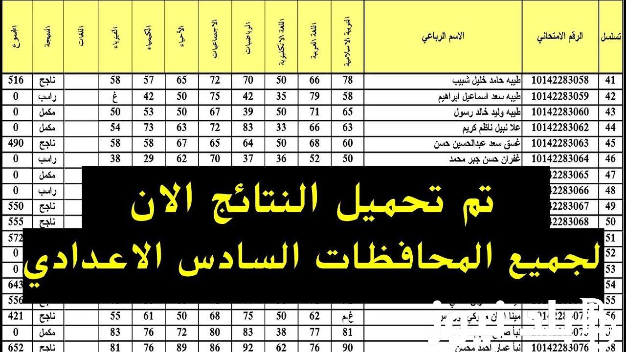 “ظهرت الآن” نتائج السادس الاعدادي التمهيدي 2024 بالرقم الامتحاني عبر موقع نتائجنا