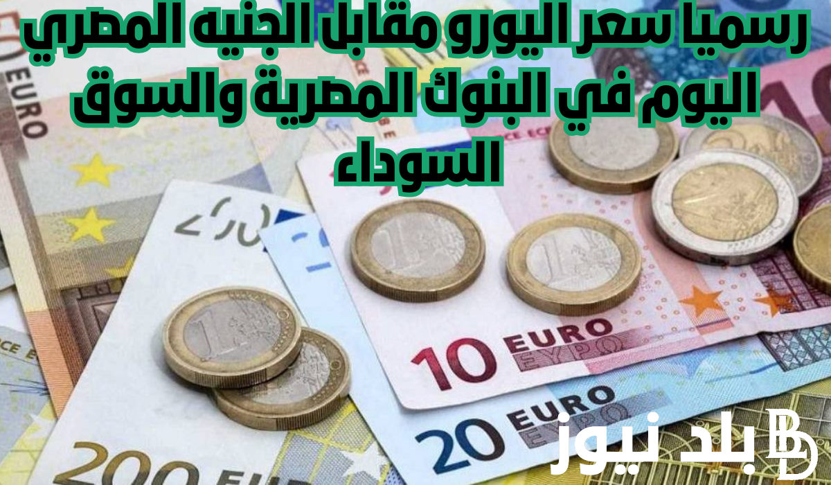 يسجل أقل سعر.. سعر اليورو في مصر بالسوق السوداء اليوم الثلاثاء 5 مارس 2024