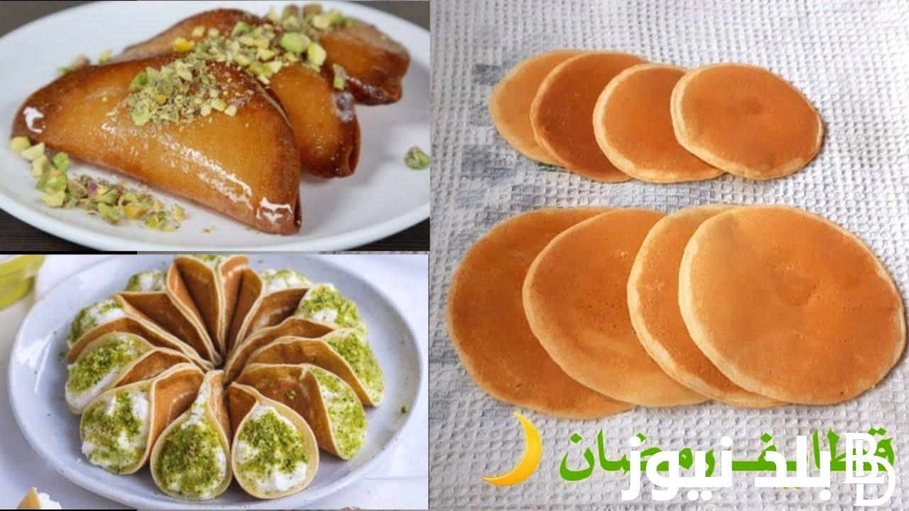 كيف اعمل القطايف بالسميد خفيفة وطرية في رمضان بأسهل مكونات