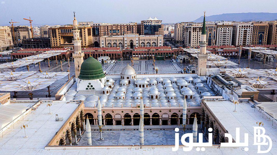 جدول أئمة المسجد النبوي 1445 في العشر الاواخر من رمضان كامل