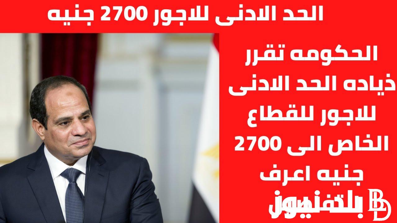 رسميًا: رفع الحد الادنى للاجور القطاع الخاص 2024 .. المجلس القومى للاجور يُعلن
