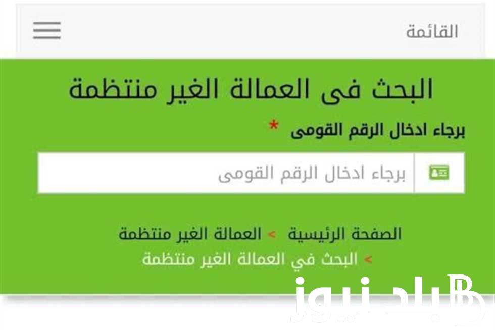 “اعرف هتاخد كام” الاستعلام عن منحة العمالة الغير منتظمة بالرقم القومي 2024 قبل عيد الأضحى.. هتقبض 1000 جنية