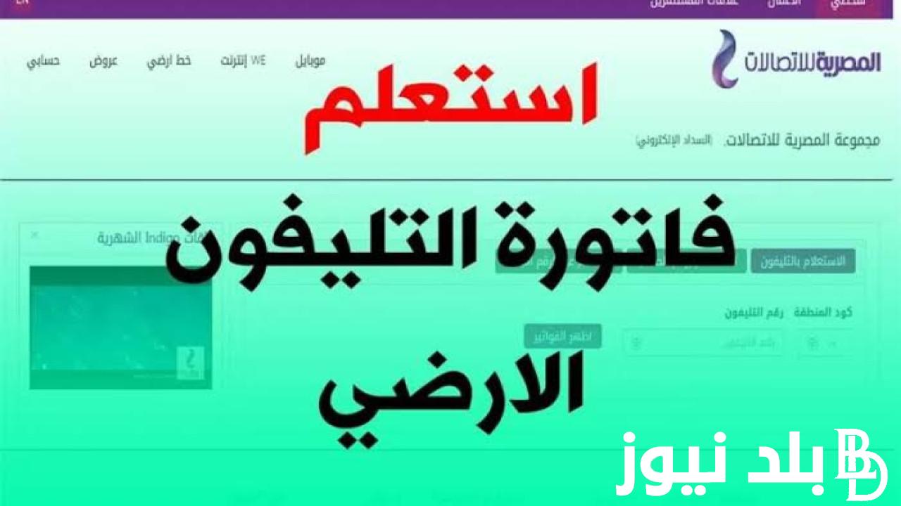 خطوات دفع فاتورة التليفون الأرضي يونيو 2024 الكترونيًا لجميع عملاء شركة WE
