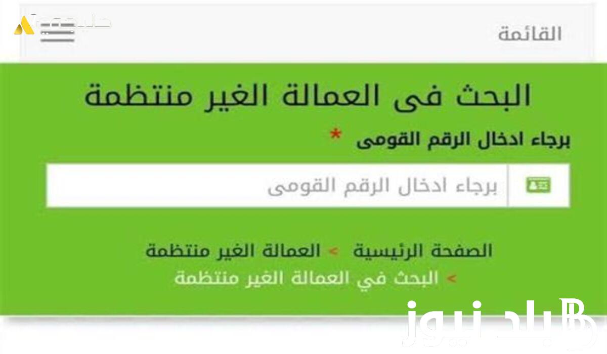 سجل الان.. منحة العمالة غير منتظمة 2024 وخطوات التسجيل وشروط التقديم