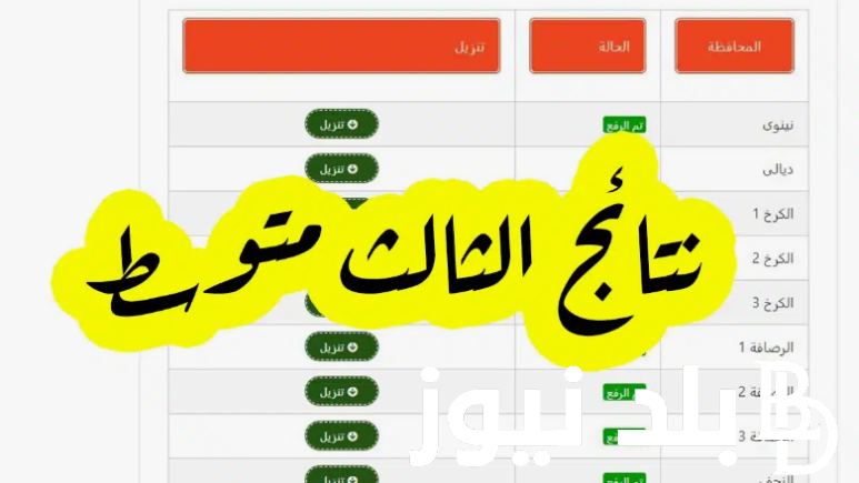 “ظهرت الان” رابط الاستعلام عن نتائج امتحانات الصف الثالث متوسط 2024 من خلال موقع نتائجنا