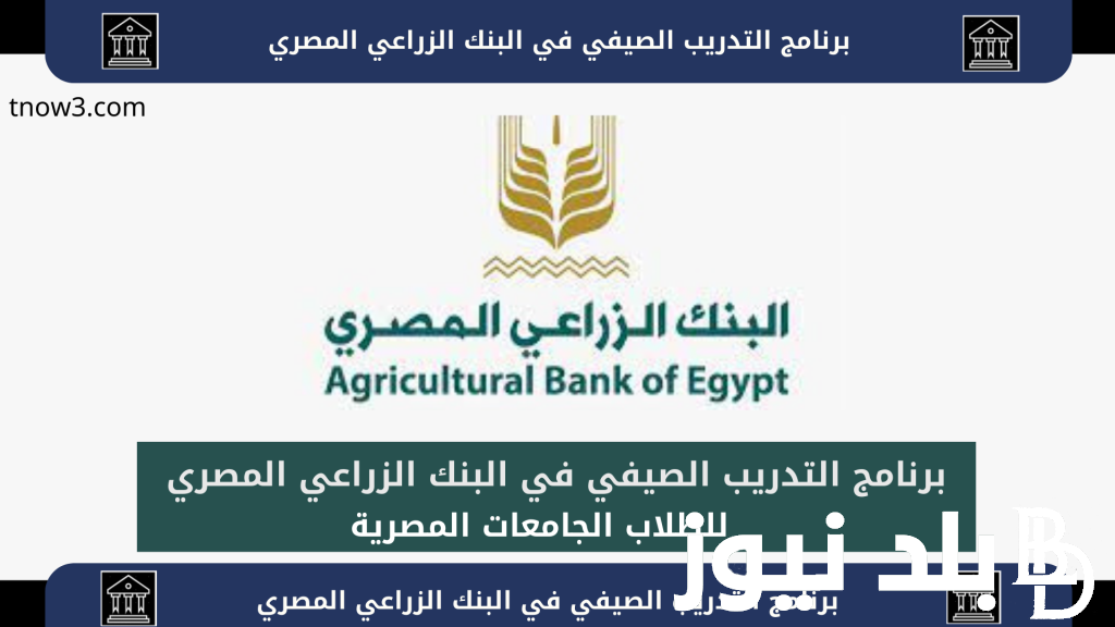 البنك المركزي يعُلن.. التدريب الصيفي البنك الزراعى المصرى والشروط والاوراق المطلوبة للتقديم