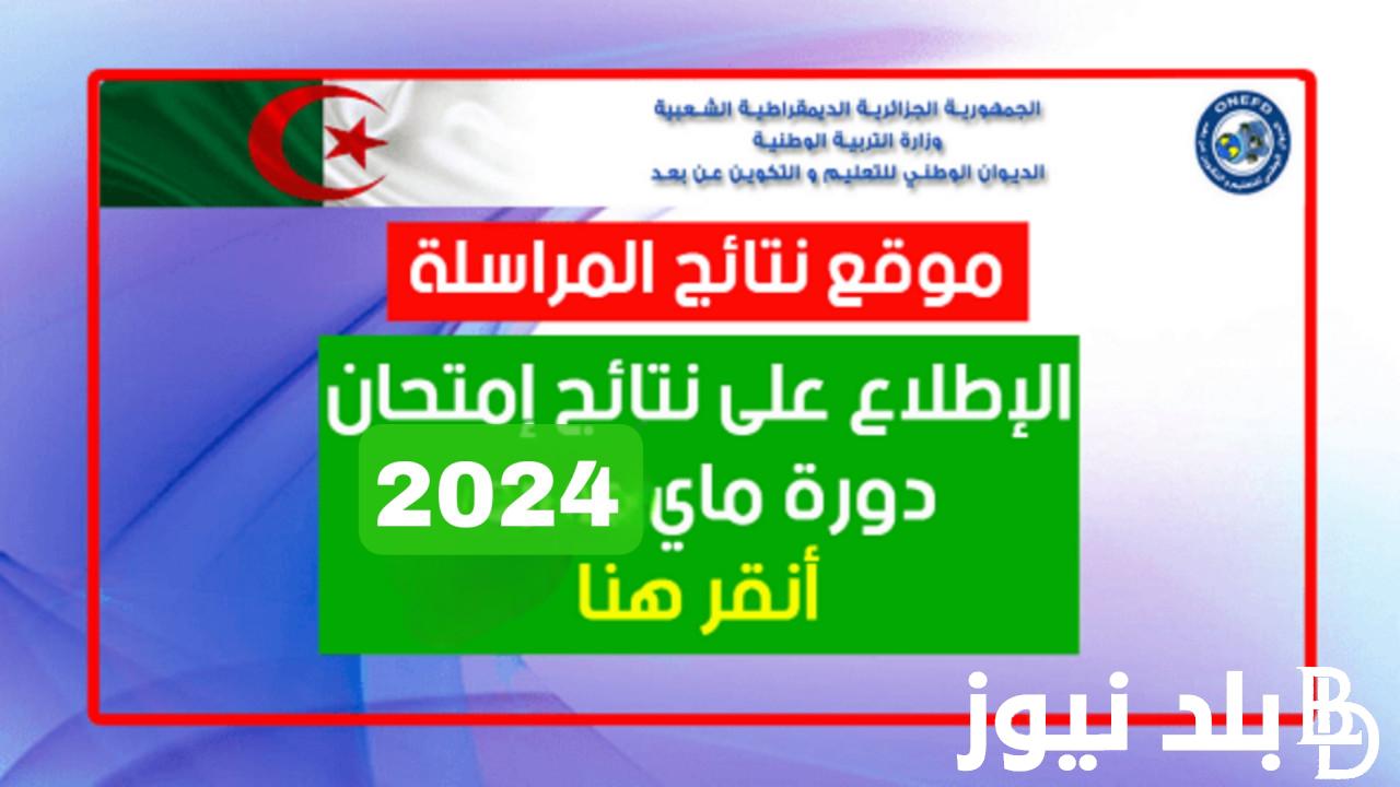لينك فعال.. استعلم عن نتائج المراسلة 2024 عبر موقع الديوان الوطني للتعليم والتكوين onefd.edu.dz