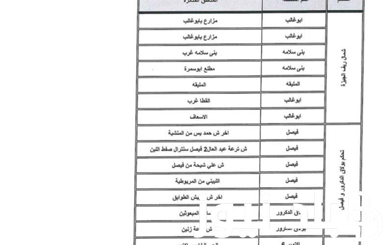 الجدول الجديد للحر.. مواعيد قطع الكهرباء الجديدة 2024 والأسباب الخاصة لانقطاع الكهرباء في مصر