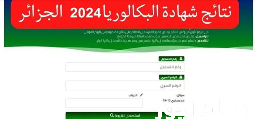 من هُنا.. نتائج البكالوريا 2024 لطلاب الجزائر من خلال موقع وزارة التربية الوطنية bem.onec.dz