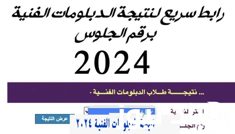 استعلم الان.. نتيجة الدبلومات الفنيه 2024 برقم الجلوس وخطوات الاستعلام عنها عبر موقع وزارة التربية والتعليم الفني
