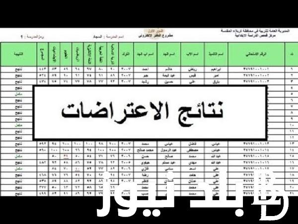 نتائج اعتراضات الثالث متوسط 2024 عبر موقع نتائجنا الالكتروني results.mlazemna.com جميع المحافظات