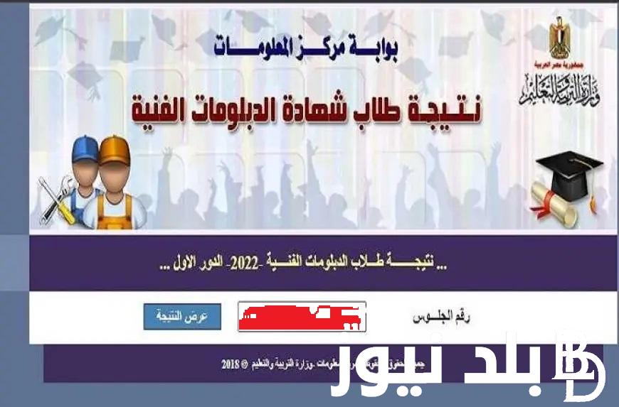 رابط fany.emis.gov.eg للكشف عن نتيجة الدبلومات الفنية 2024 دور اول من موقع بوابة التعليم الفني كل المحافظات