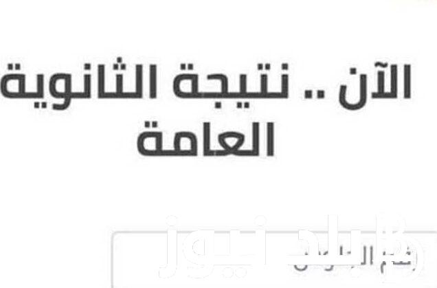رابط moe.gov.eg للاستخراج نتيجة الثانوية العامة 2024 دور اول من موقع وزارة التربية والتعليم برابط شغال