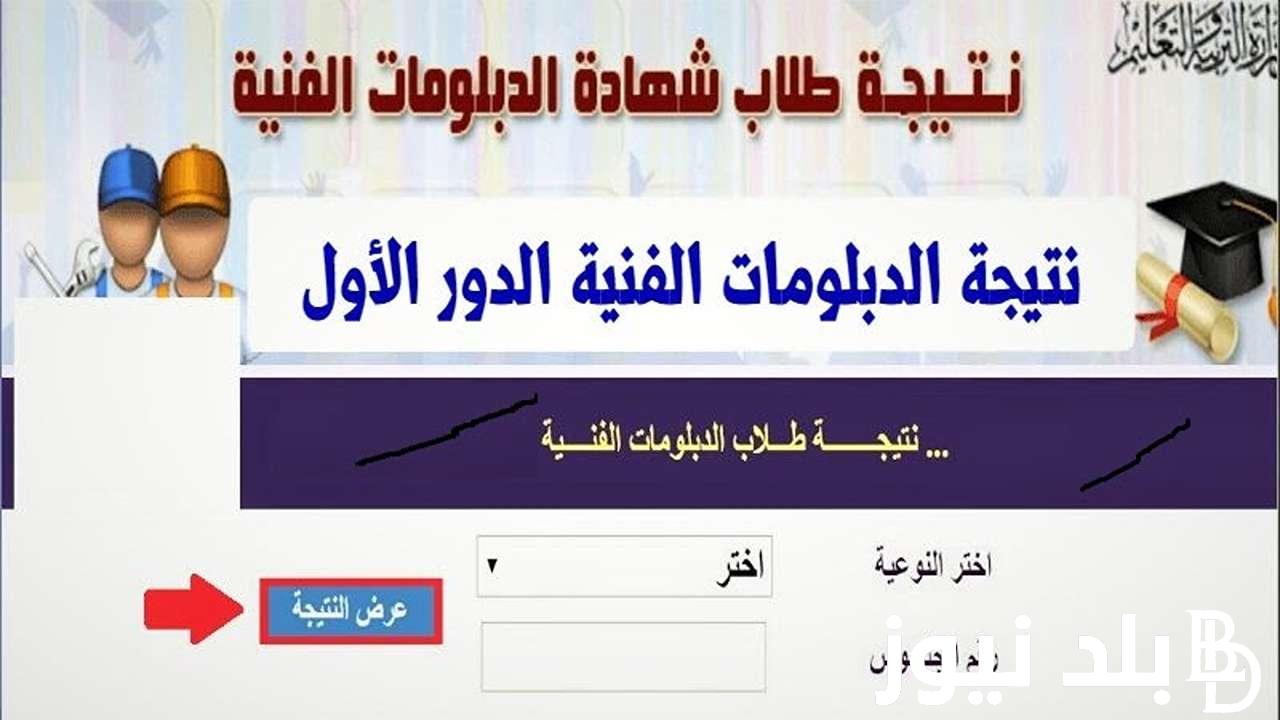 “ألف مبروك النجاح” نتيجة الدبلومات التجارية 2024 برقم الجلوس اليوم السابع الدور الاول عبر بوابة التعليم الفني fany.emis.gov.eg