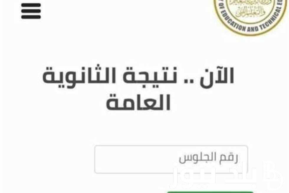 رابط moe.gov.eg للحصول على نتيجة الثانوية العامة 2024 دور اول من موقع وزارة التربية والتعليم
