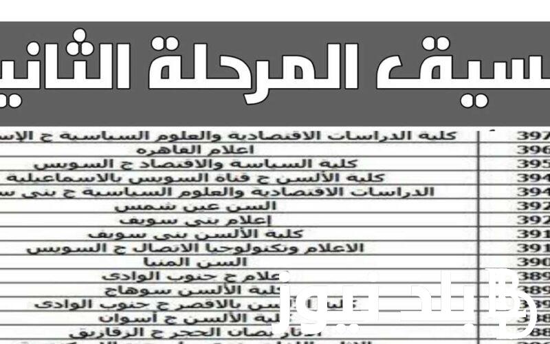 تدخل ايه من 65%؟ تنسيق المرحلة الثانية الثانوية العامة والخطوات التي يجب ان يتبعها الطالب عند كتابة الرغبات الخاصة به