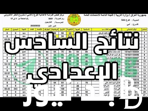 “اعرف نتيجة اعتراضك” رابط استخراج نتائج اعتراضات السادس اعدادي 2024 وموعد اعلان نتائج اعتراضات السادس الاعدادي الدور الأول 2024