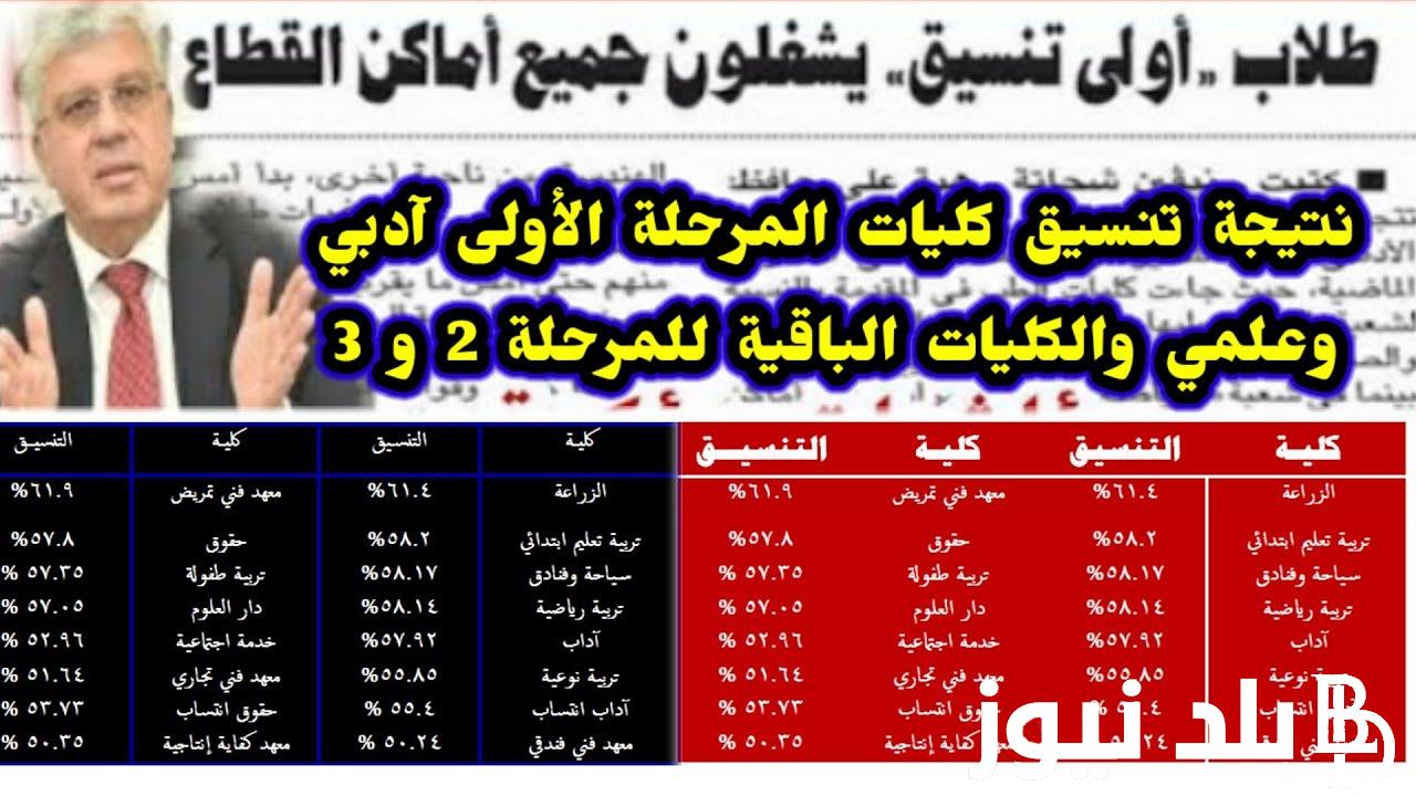 “اخر موعد ” تنسيق المرحلة الثانية 2024 علمي علوم..اهم النصائح لكتابة الرغبات