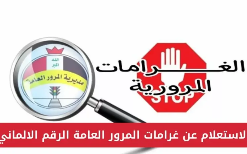 تسديد غرامات مخالفات مرور الرقم الألماني 2024 خطوة بخطوة من خلال الموقع الإلكتروني لمنصة أور