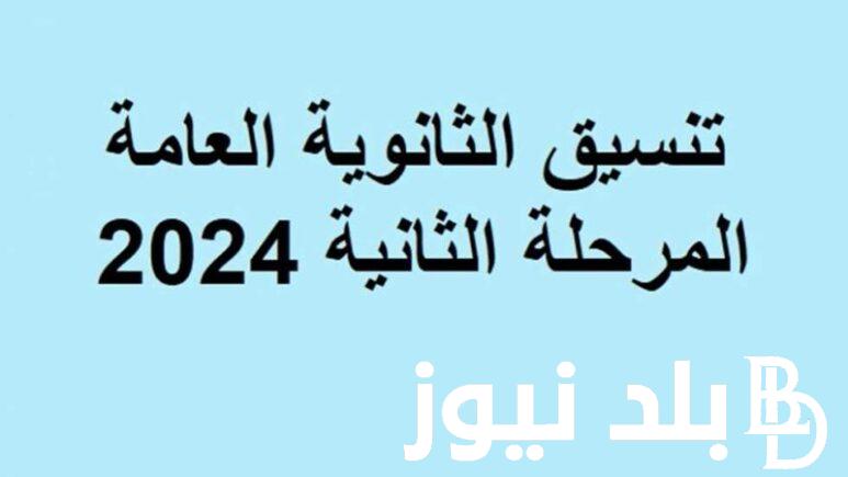 نتيجة تنسيق المرحلة الثانية 2024 علمي وادبي .. وموعد غلق باب تسجيل الرغبات أمام طلاب المرحلة الثانية