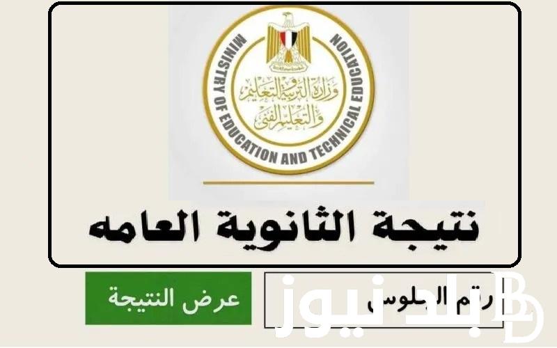 شوف نتيجتك “علمي وأدبي” .. رابط نتيجة الثانوية العامة بالاسم 2024 كل المحافظات وموعد إعلانها وزارة التربية والتعليم برابط مباشر moe.gov.eg