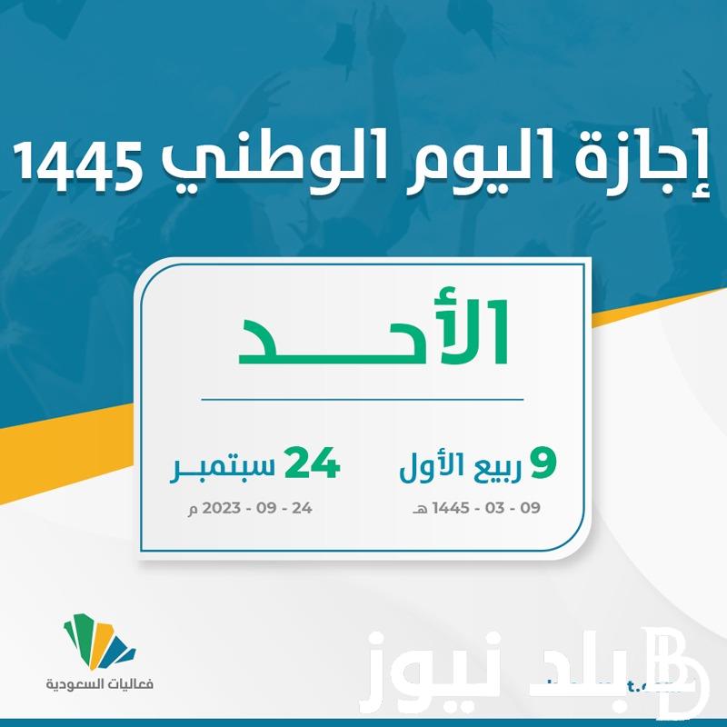 كم باقي على اجازة اليوم الوطني السعودي 1446-2024 وفقًا لقرار وزارة الموارد البشرية وأهم فعاليات الاحتفال به