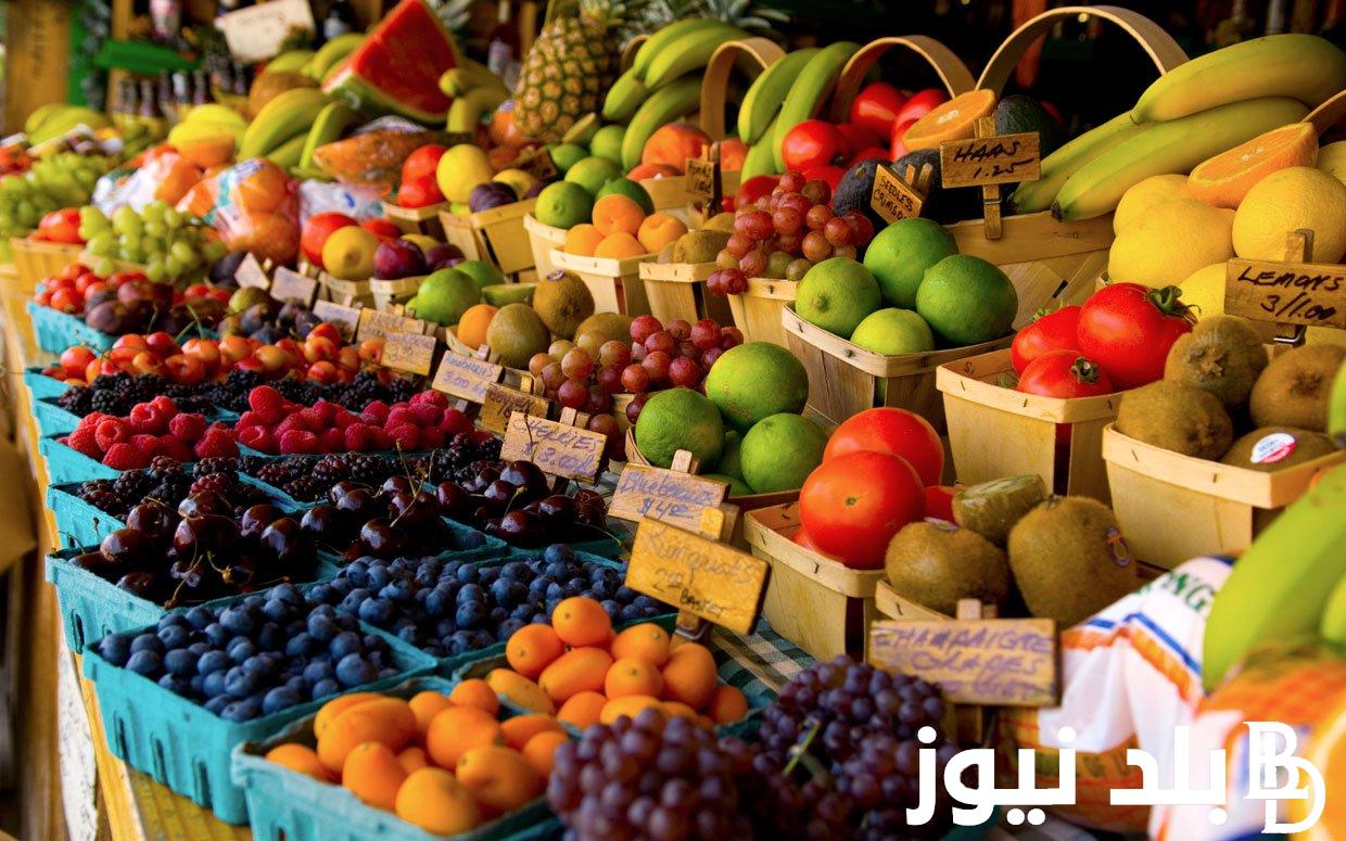 جدول أسعار الفاكهة في سوق العبور اليوم الأربعاء الموافق 4 سبتمبر 2024 “جملة وقطاعي”