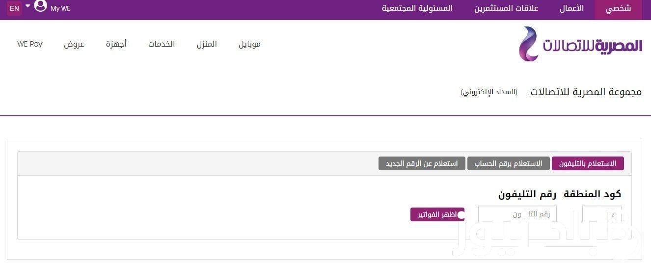 استعلام عن فاتوره التليفون الارضي برقم التليفون لشهر اكتوبر 2024 وطريقة الدفع عن طريق انستا باي InstaPay