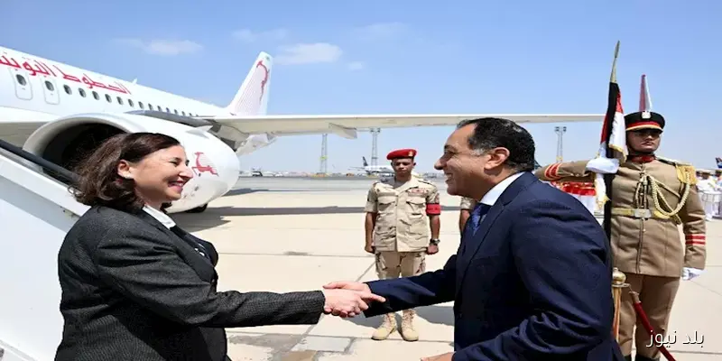 استقبال رئيس الوزراء لنظيرته التونسية في مطار القاهرة