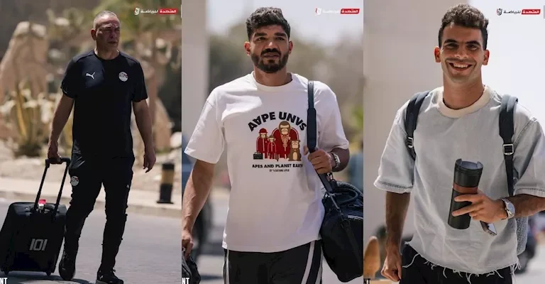استقبال لاعبي منتخب مصر المحليين لمعسكر سبتمبر