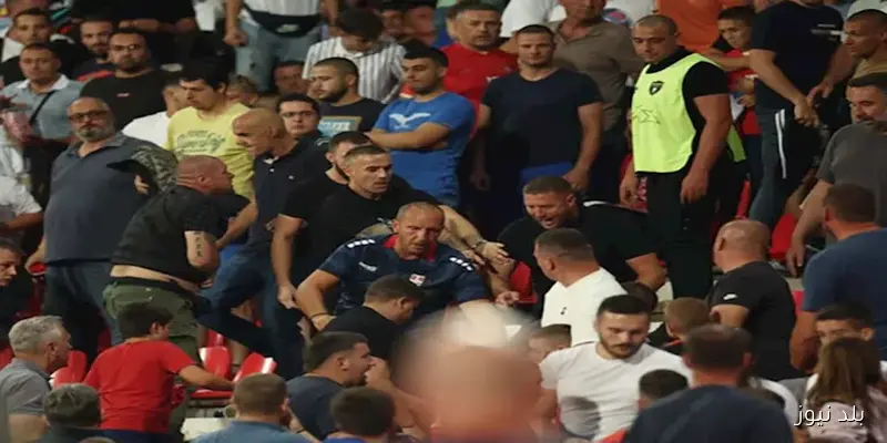 تدخل الشرطة وانتشال الأطفال: أحداث عنف وشغب في مباراة صربيا وإنجلترا